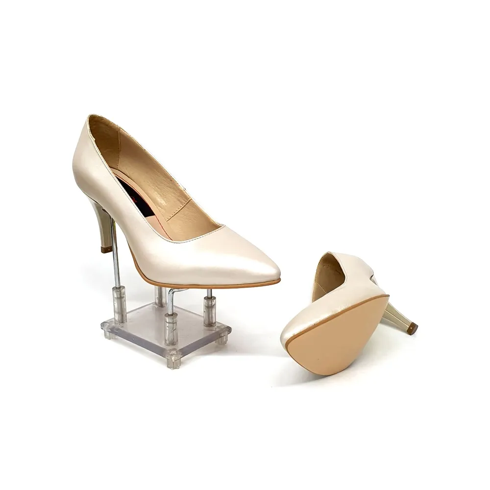Catinca Shoes A17 BS pantofi dama bej sidef piele naturala