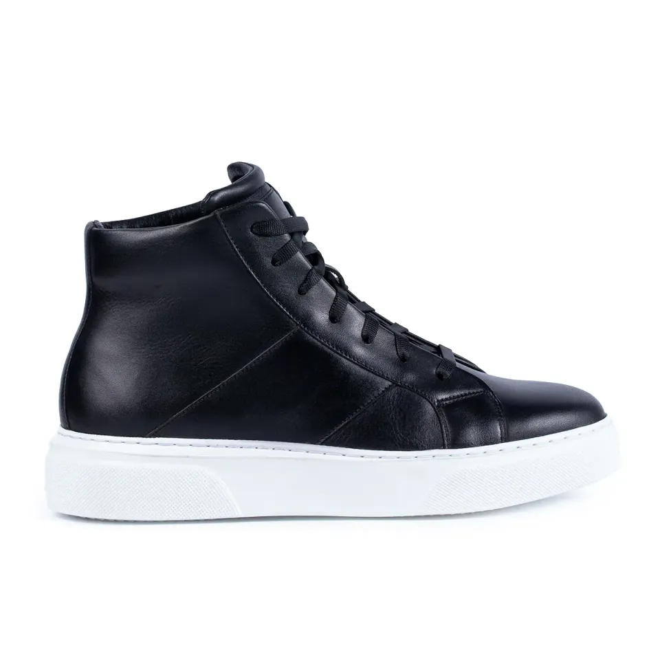 Lucas Shoes 855 ghete barbati negru piele naturala