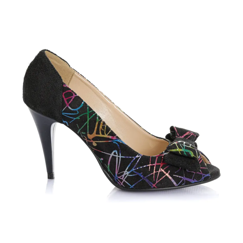 Catinca Shoes F23 NFC pantofi dama negri piele naturala