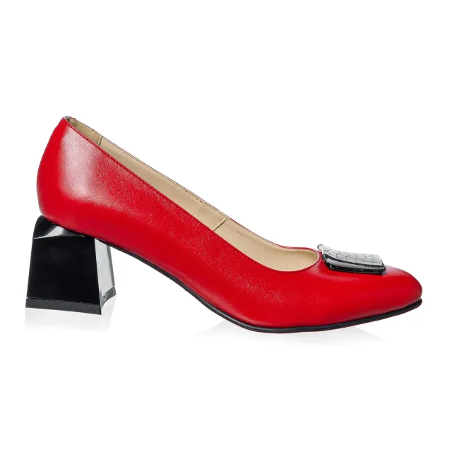 Catinca Shoes A32 RB pantofi dama piele rosu box