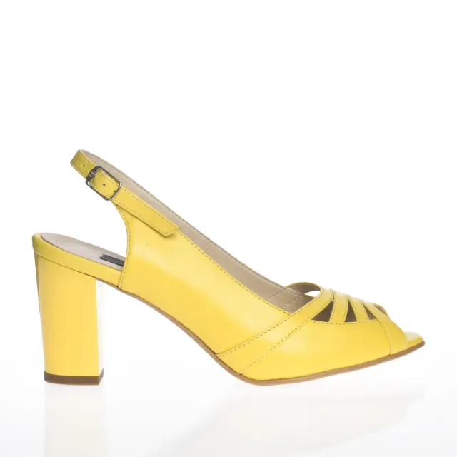 Catinca Shoes 024 GB sandale dama piele galben box