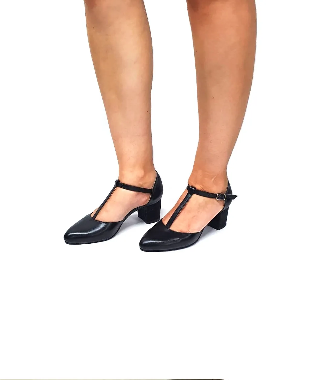 Catinca Shoes D13 NBSN sandale dama piele naturala negru toc