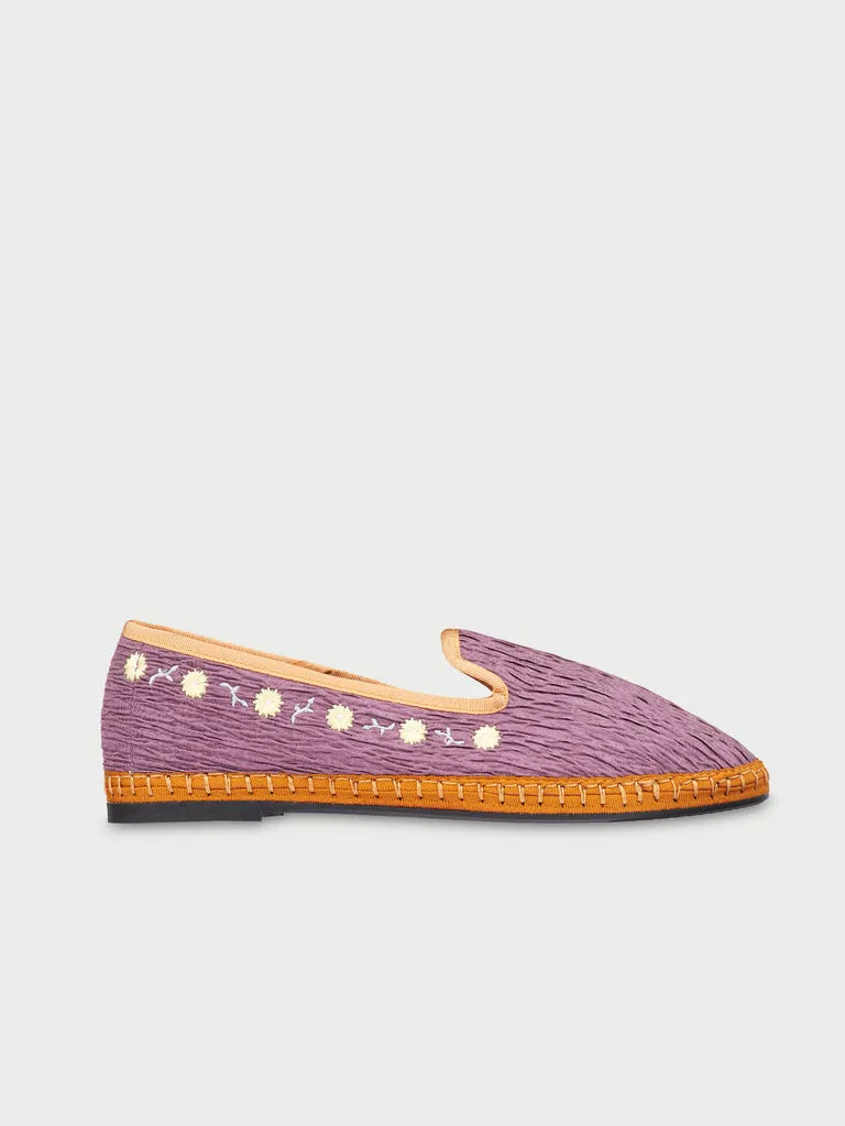 Flagelus Smoking Daisy Purple pantofi bumbac mov