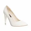 Catinca Shoes 2691 A pantofi dama stiletto albi piele