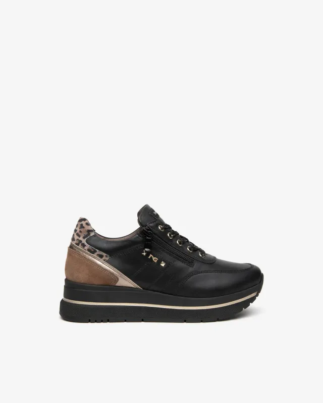 NeroGiardini sneakers platforma piele dama 45mm