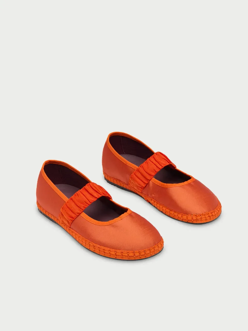 Flagelus Cinderella Mafalda papuci matase portocalii