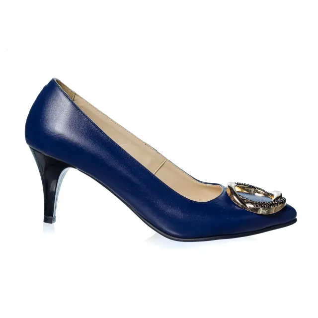 Catinca Shoes A31 B pantofi dama piele naturala blue box