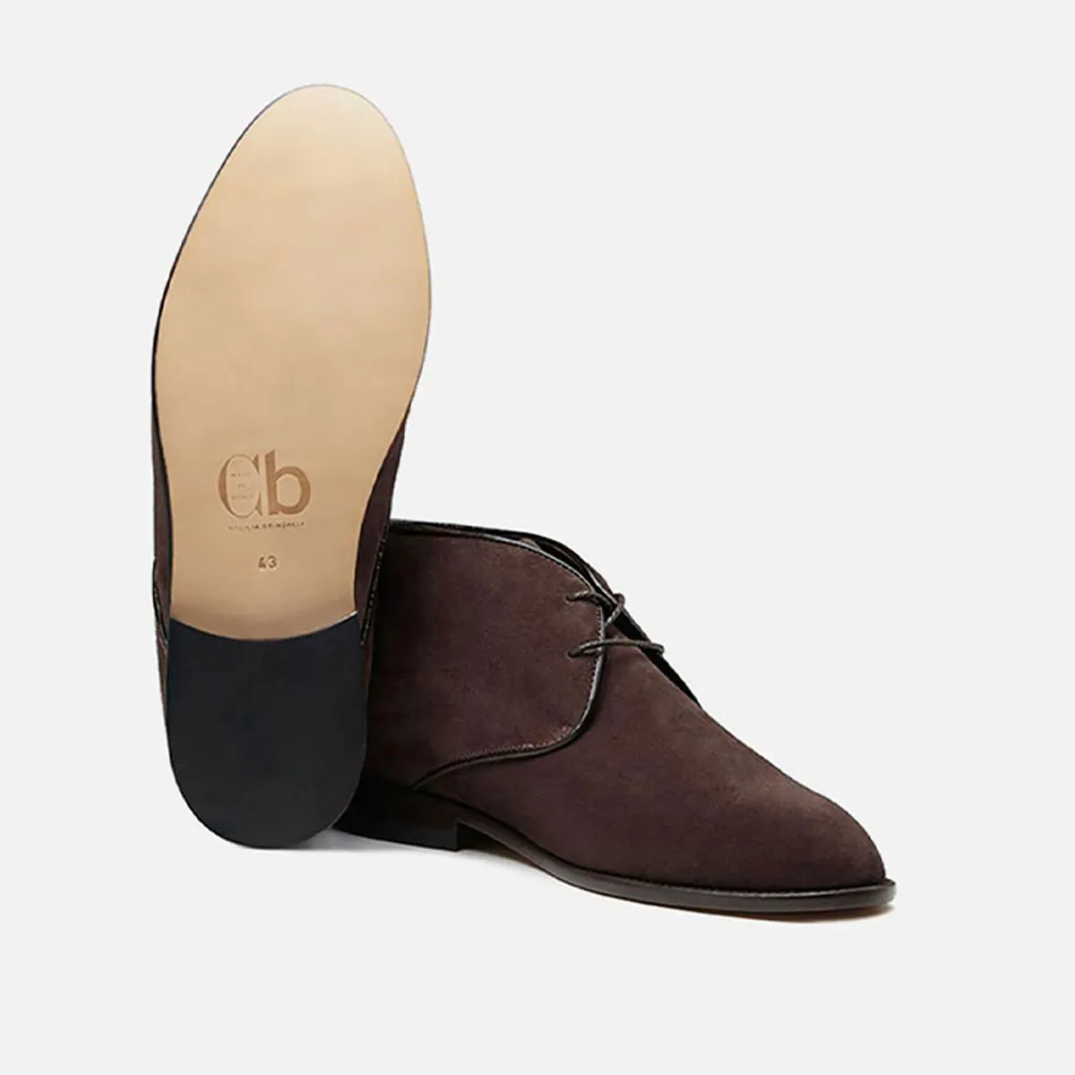 Cecilia Bringheli Vento Dark Brown ghete chukka