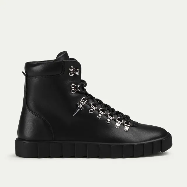 Cesare Paciotti Shark Hiking Boot bocanci piele neagra