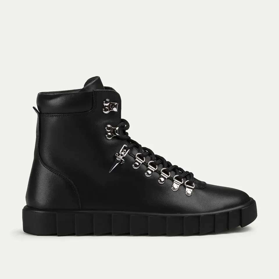 Cesare Paciotti Shark Hiking Boot bocanci piele neagra