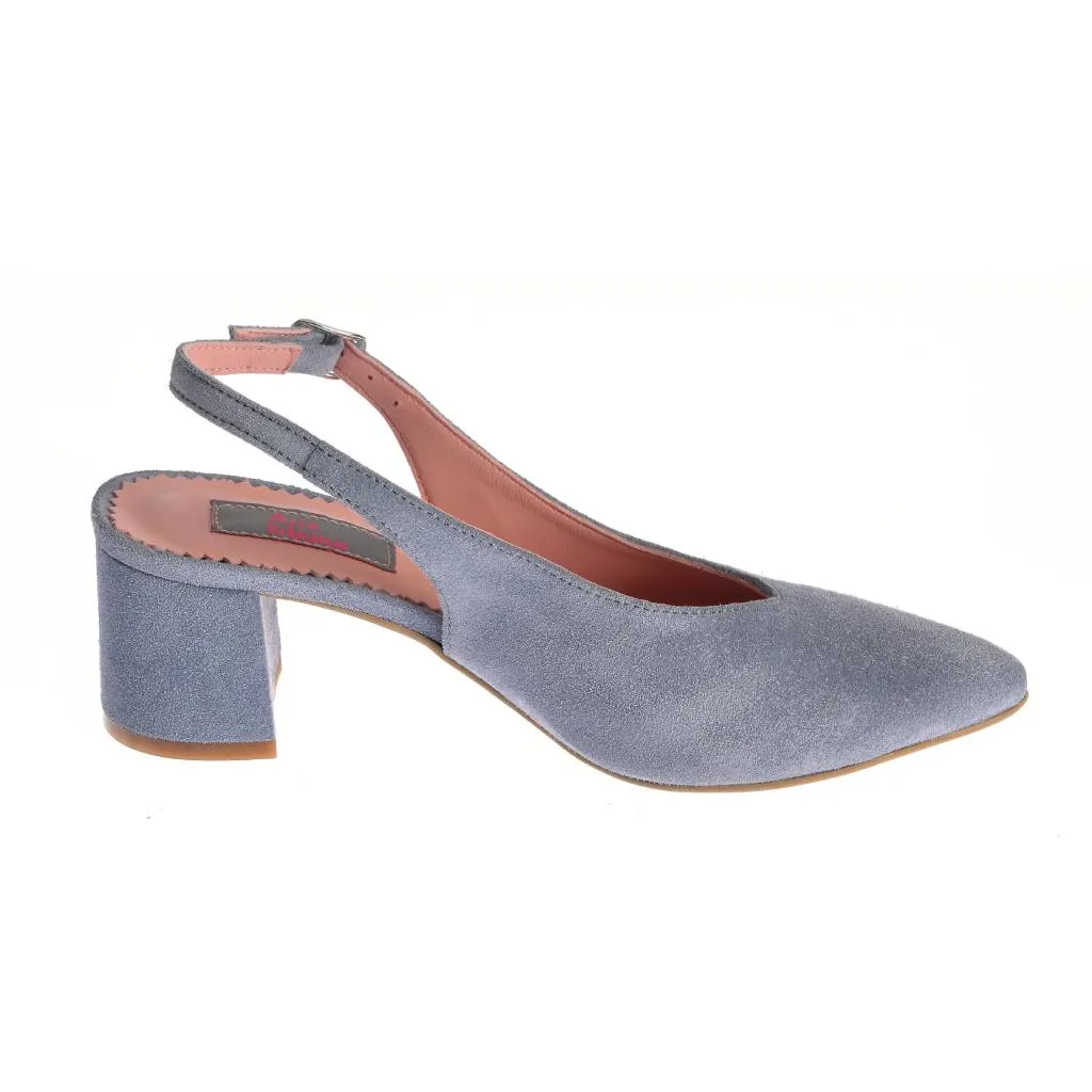 Ana Urbana New Orleans pantofi slingback albastri