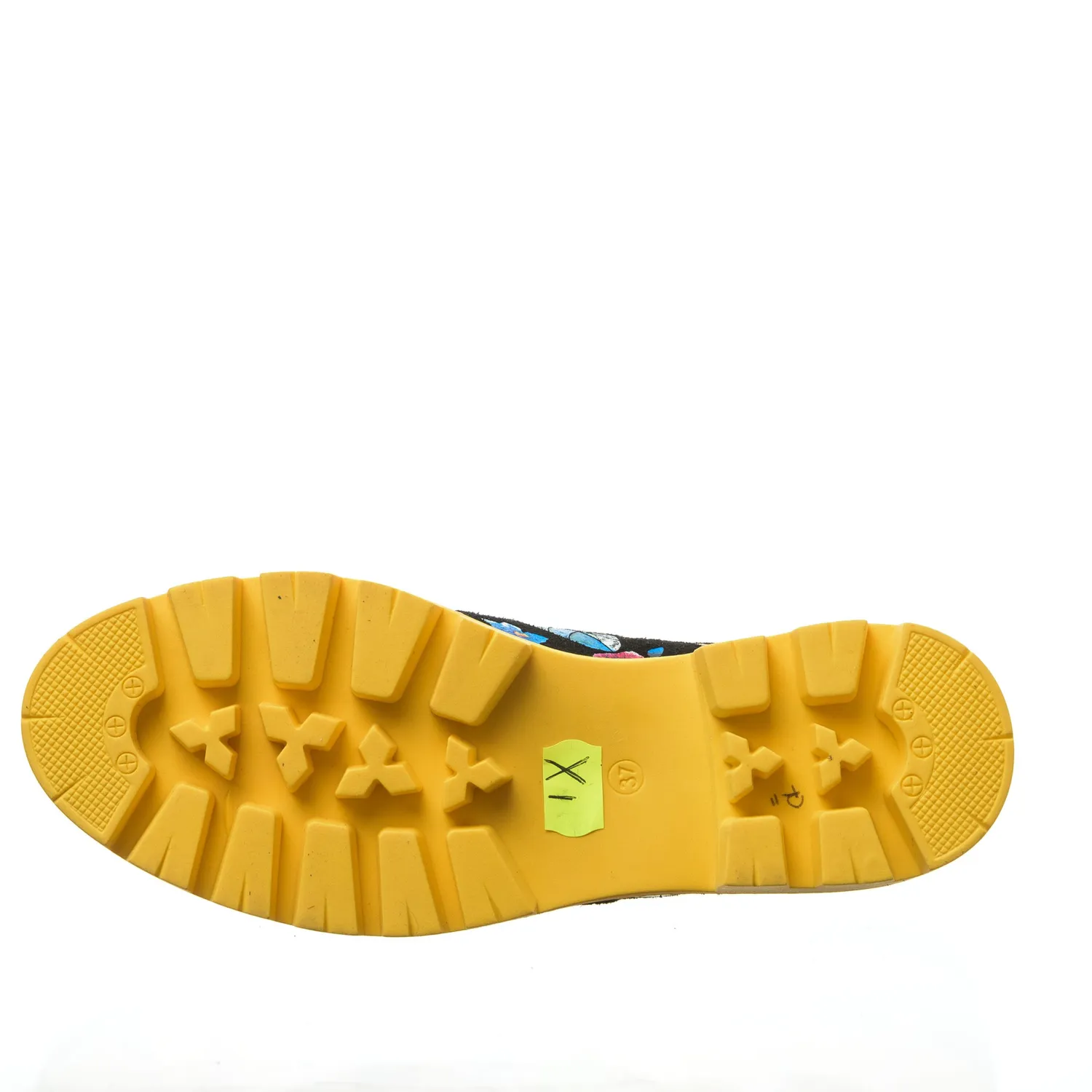 Catinca Shoes X1 ABFN pantofi dama piele flori albastru