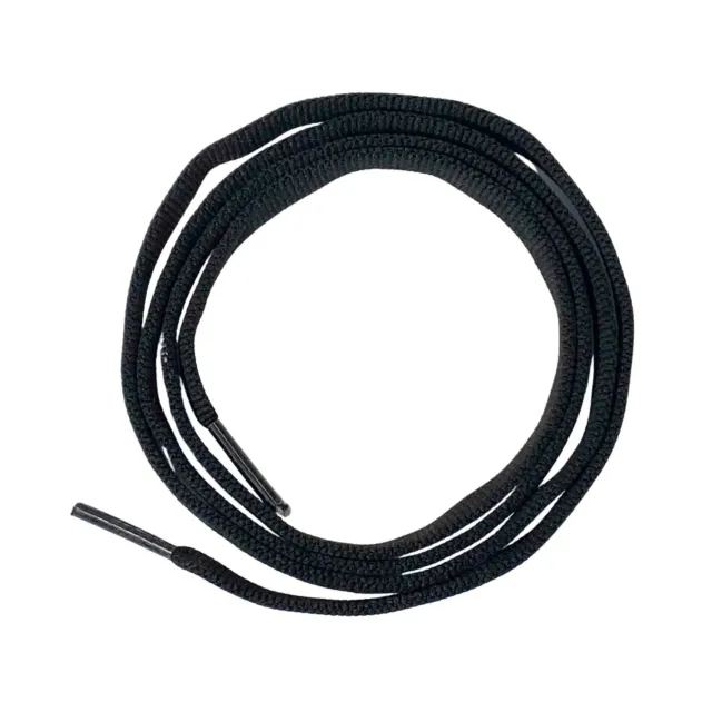 BÄR șireturi plate sport negre 6 mm