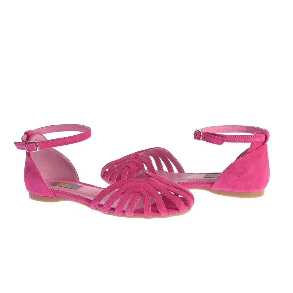 Ana Urbana Shoes Simplicity sandale fuchsia talpa plata