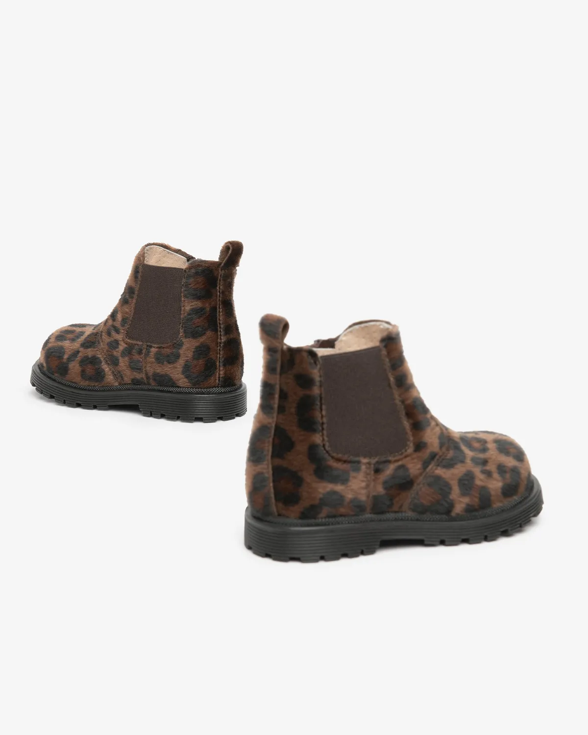 NeroGiardini botine Chelsea fete animal print fermoar