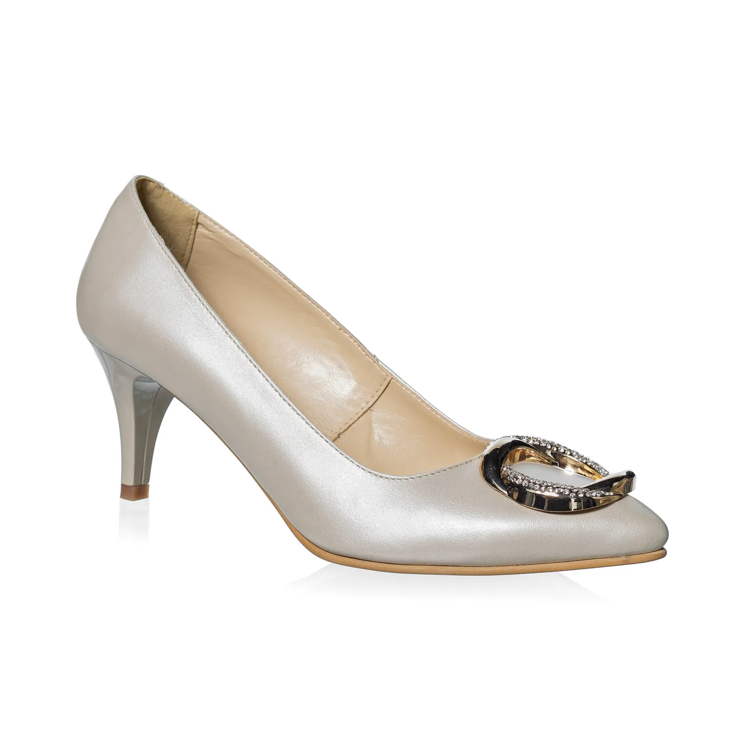 Catinca Shoes A31 BS pantofi dama piele bej sidef