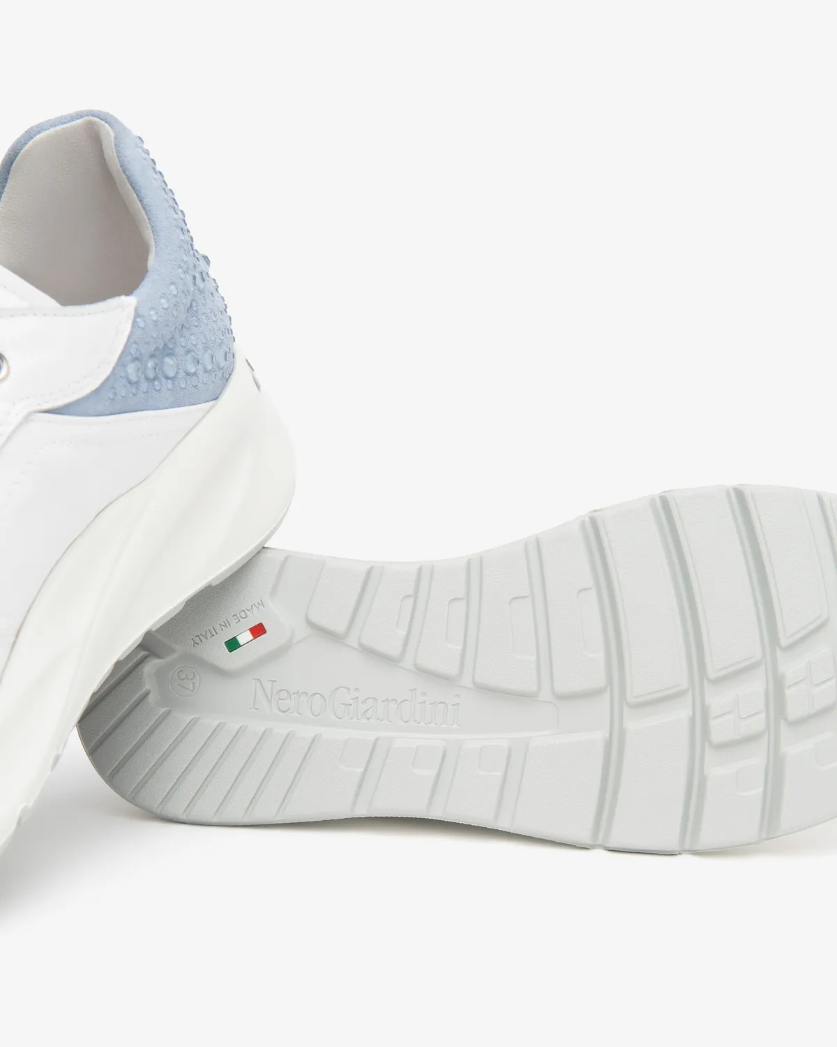NeroGiardini pantofi sneakers piele si suede dama