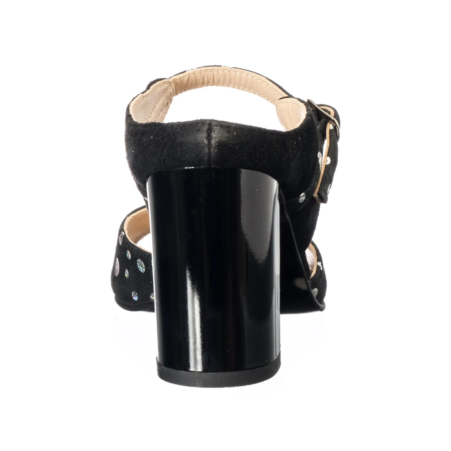 Catinca Shoes S100 NCA sandale dama negru cercuri piele