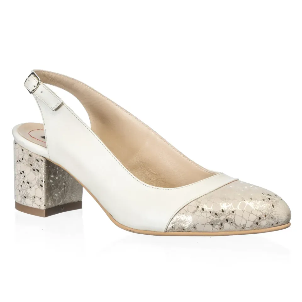 Catinca Shoes A55 BSF sandale damă bej sidef