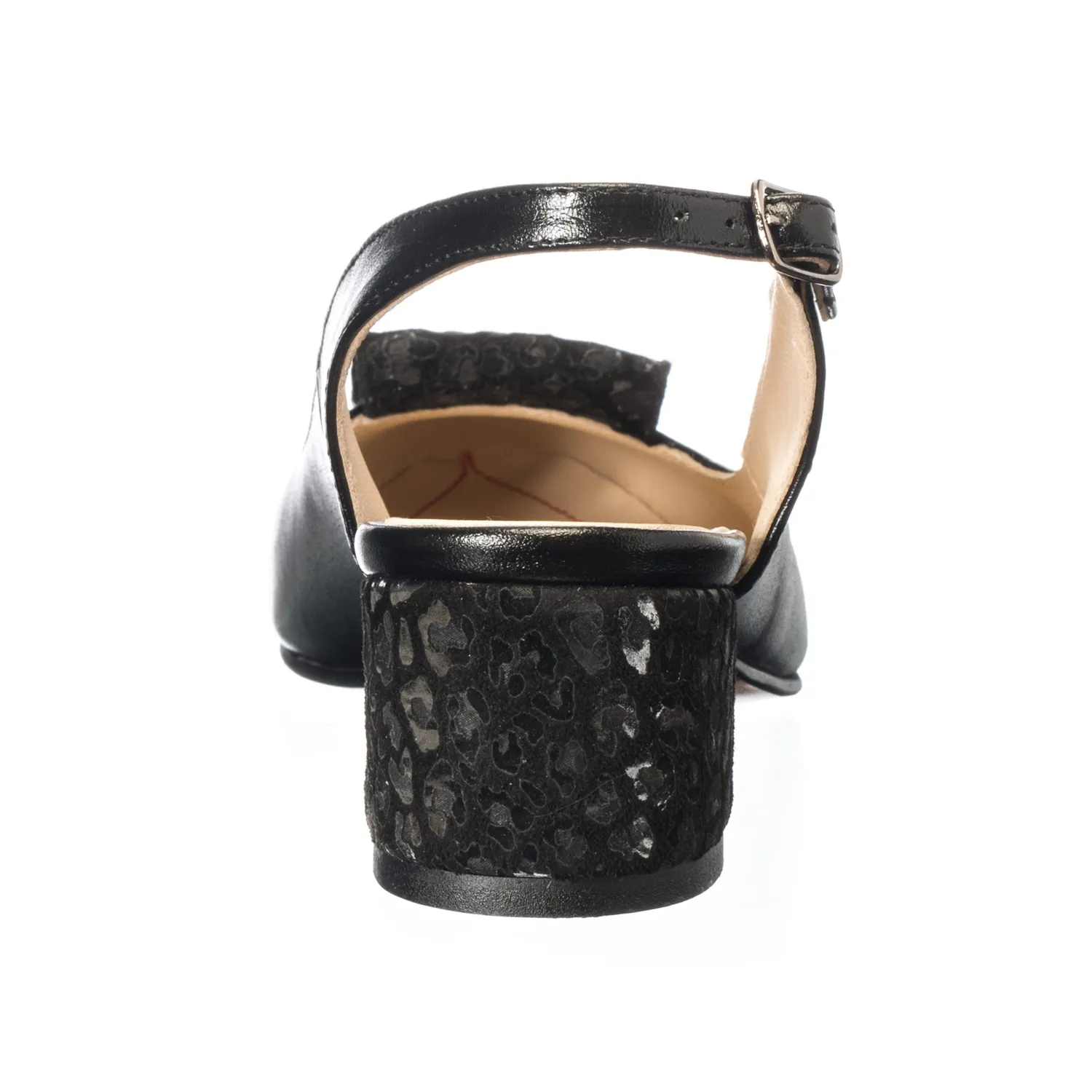 Catinca Shoes A85 NF sandale dama piele naturala negru flori