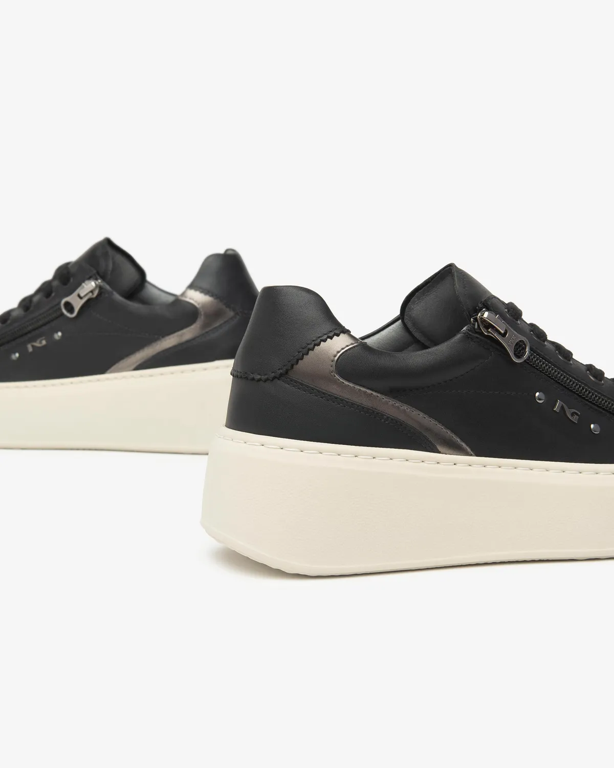 Sneakers damă NeroGiardini piele branț memory