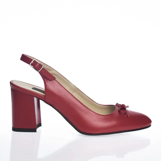 Catinca Shoes V7 RB sandale dama rosu box piele naturala