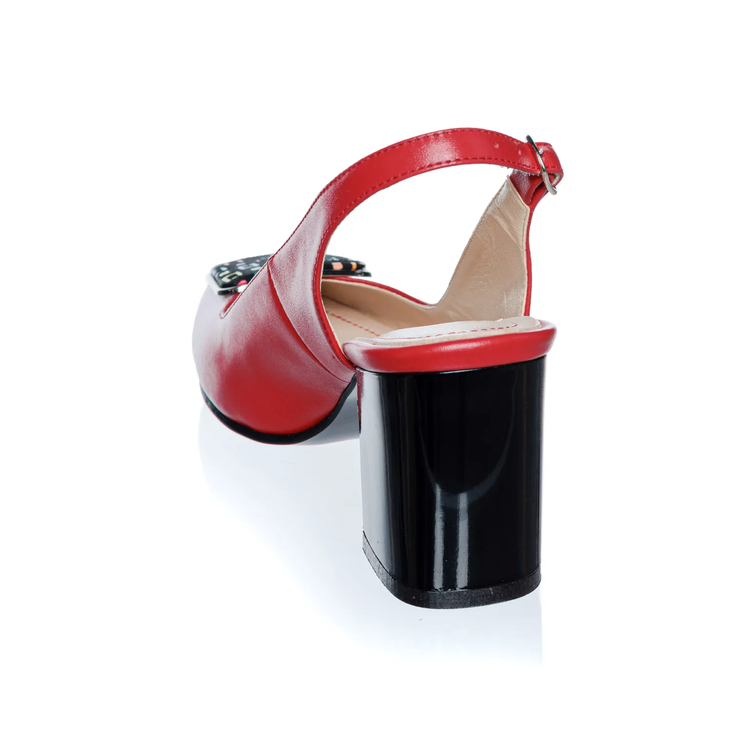 Catinca Shoes D35 RBPC sandale dama rosu box piele