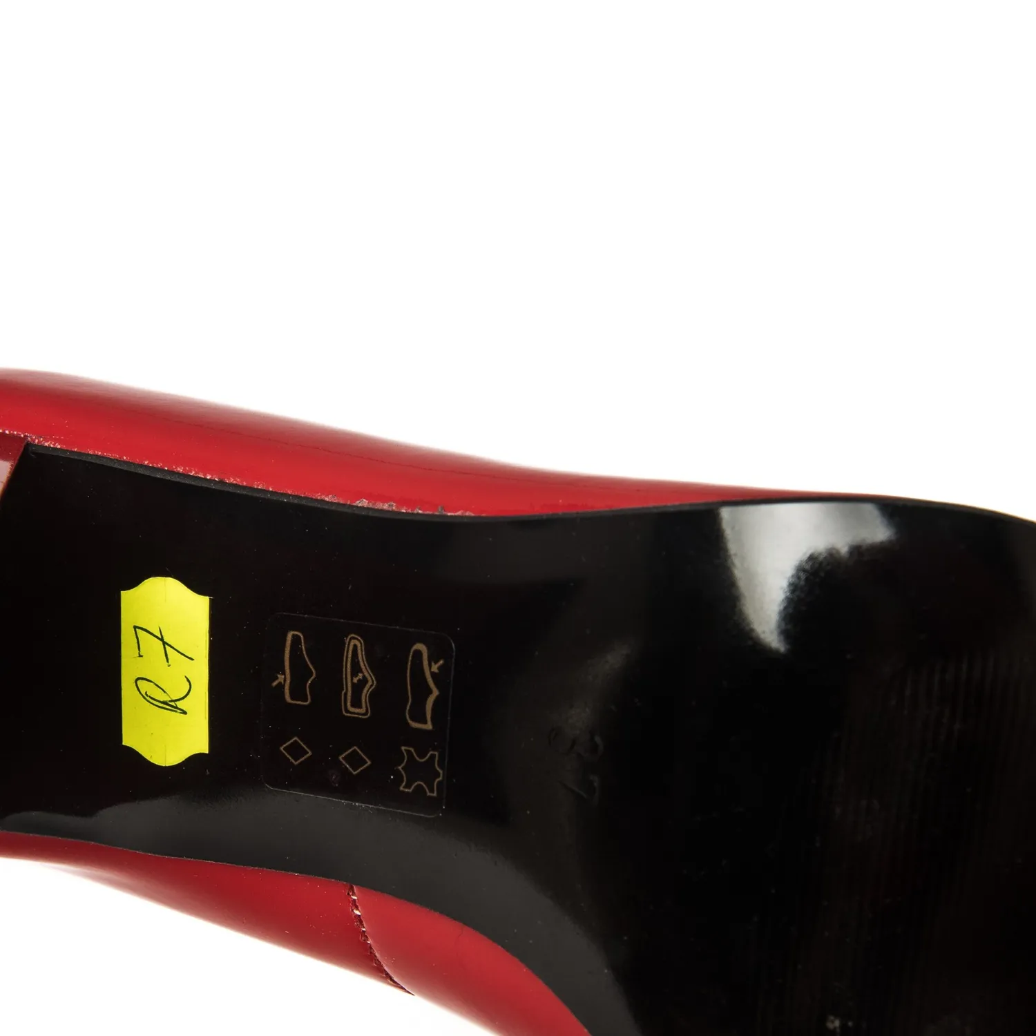 Catinca Shoes R7 RL pantofi dama rosu lac piele naturala