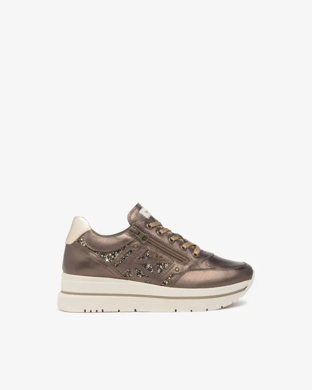 NeroGiardini sneakers damă piele textil Memory