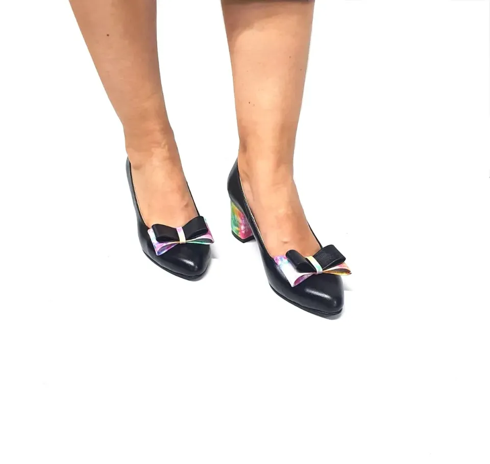 Catinca Shoes A12 NBF pantofi piele negru fermoar