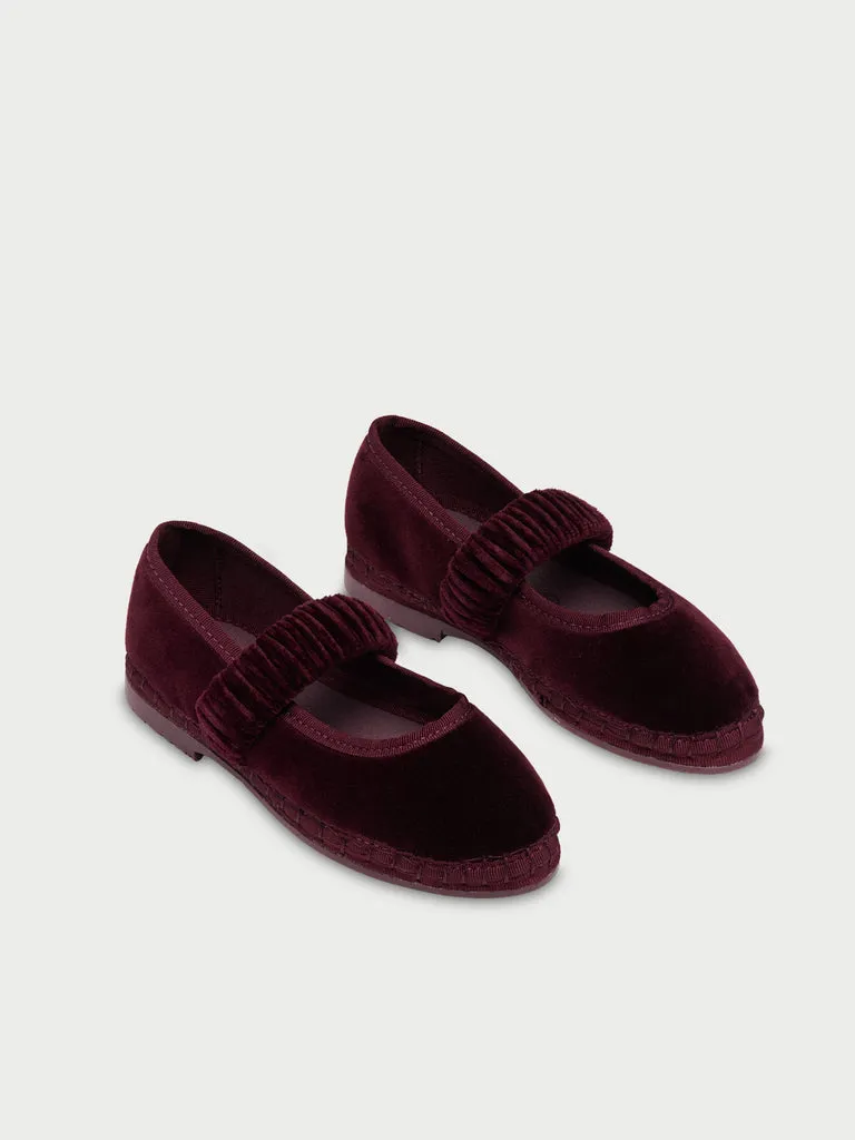 Flagelus Mafalda Wine pantofi copii bordo