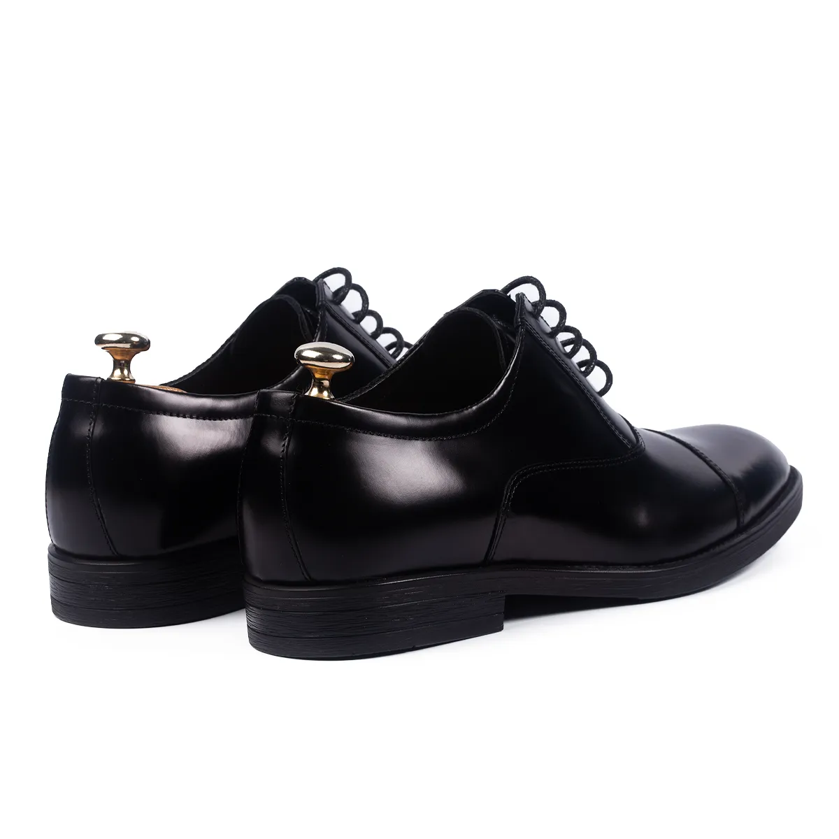 Lucas Shoes Elegant 347 Semi-Lac pantofi negri piele