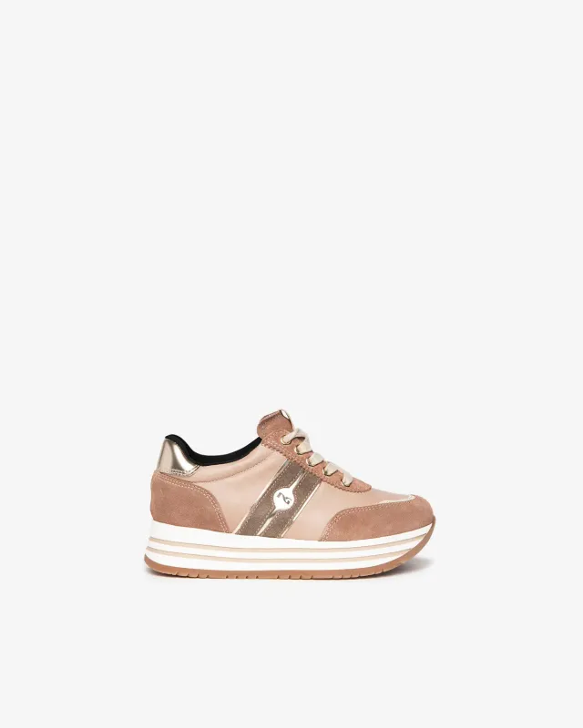 NeroGiardini Teens sneakers piele fete piele întoarsă