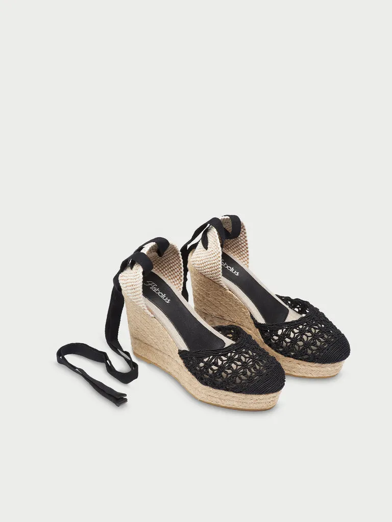 Flagelus Fiesta Espadrilles Black espadrile negre iuta