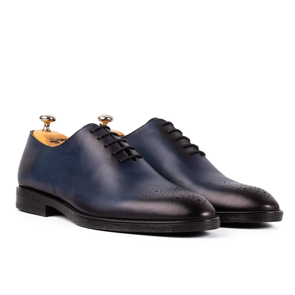 Lucas Shoes Elegant 900 pantofi albastru piele naturala