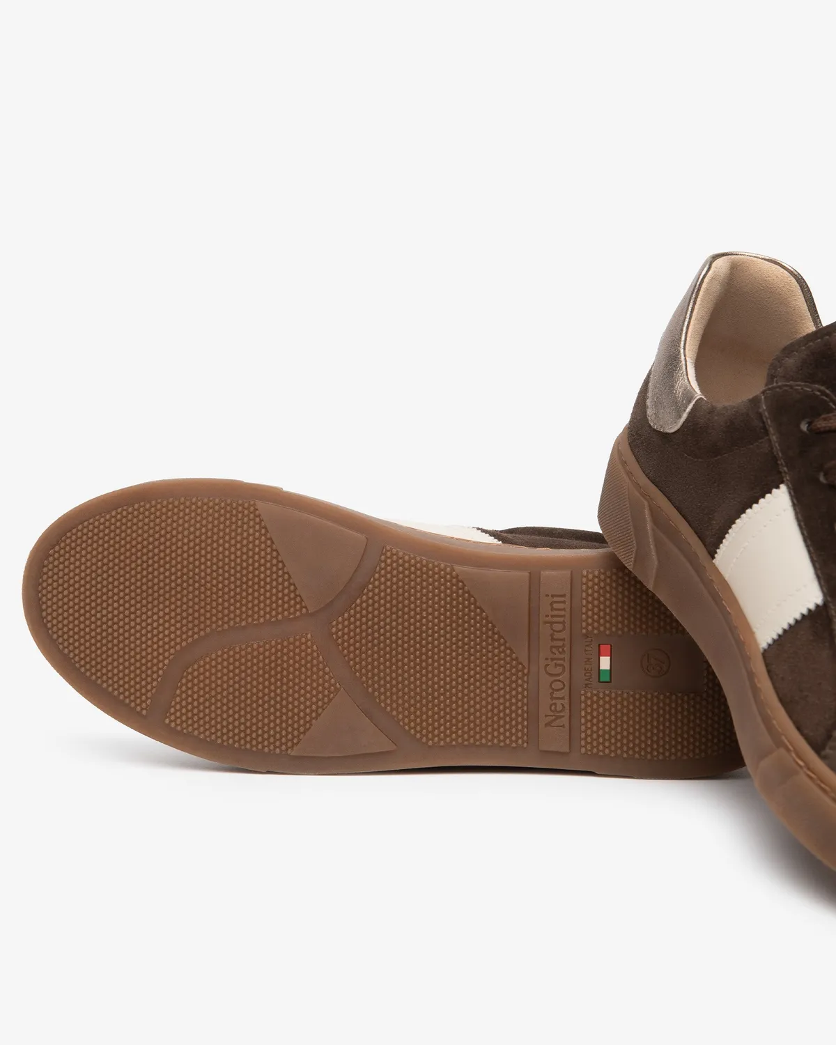 NeroGiardini sneakers dama piele intoarsa cu siret