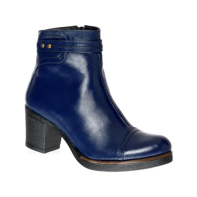 Catinca Shoes 80 BB ghete dama piele naturala albastru