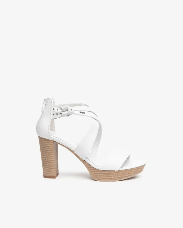 Sandale piele NeroGiardini dama toc 9 cm platforma
