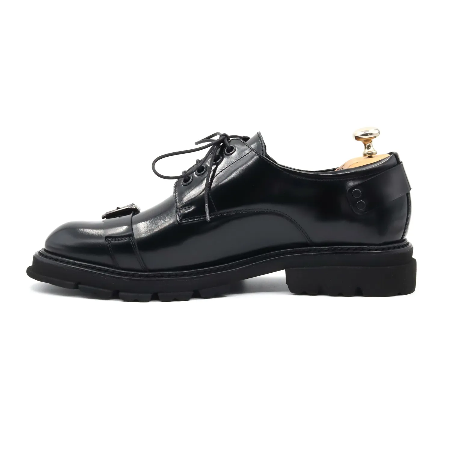 Lucas Shoes Elegant Buckle Oxford pantofi negru