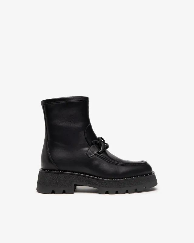 NeroGiardini Botine Combat Piele cu DryGo Marimi 35-41