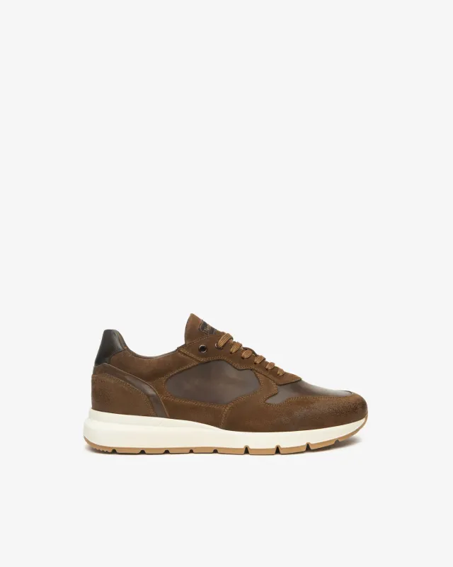 NeroGiardini sneakers barbati piele velur toamna