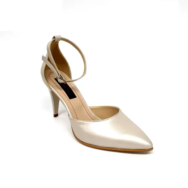 Catinca Shoes D19 BS sandale dama piele bej sidef