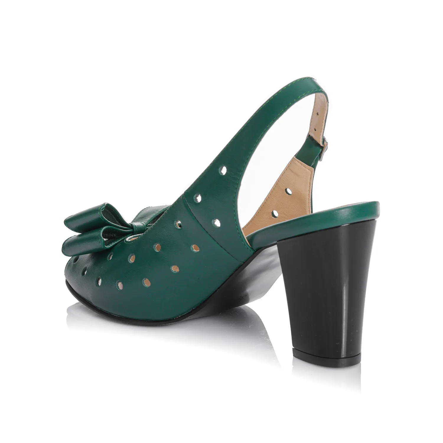 Catinca Shoes F24 VB sandale dama verzi piele naturala