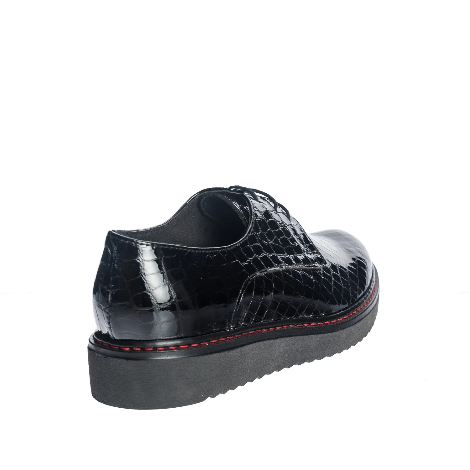 Catinca Shoes G33 NC pantofi damă negru croco piele