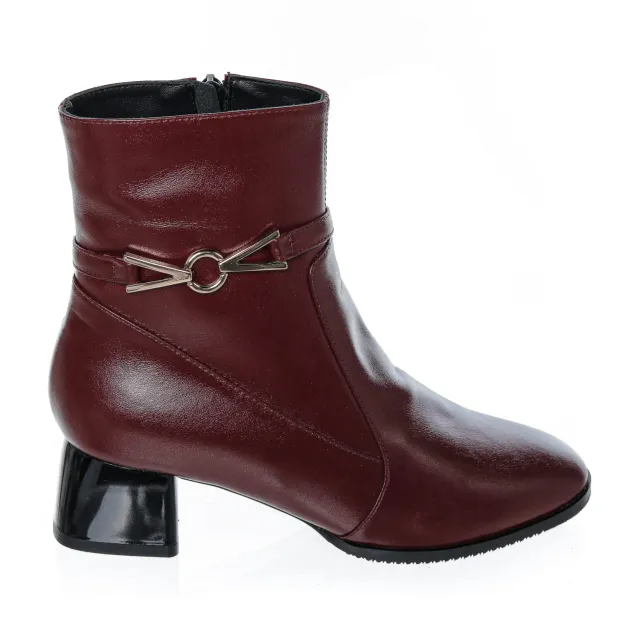Catinca Shoes GX72 B ghete dama piele naturala bordo
