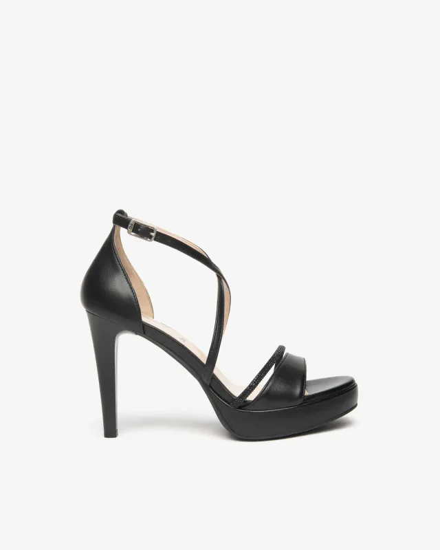 NeroGiardini sandale damă piele Premium Collection vară