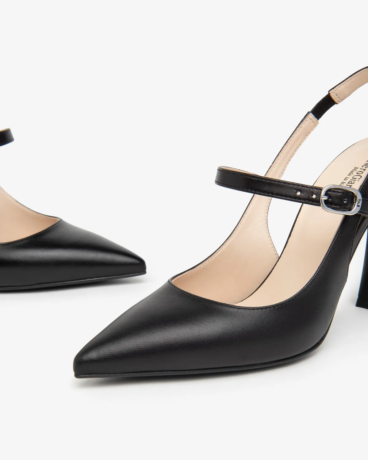 NeroGiardini pantofi dama piele slingback cu toc