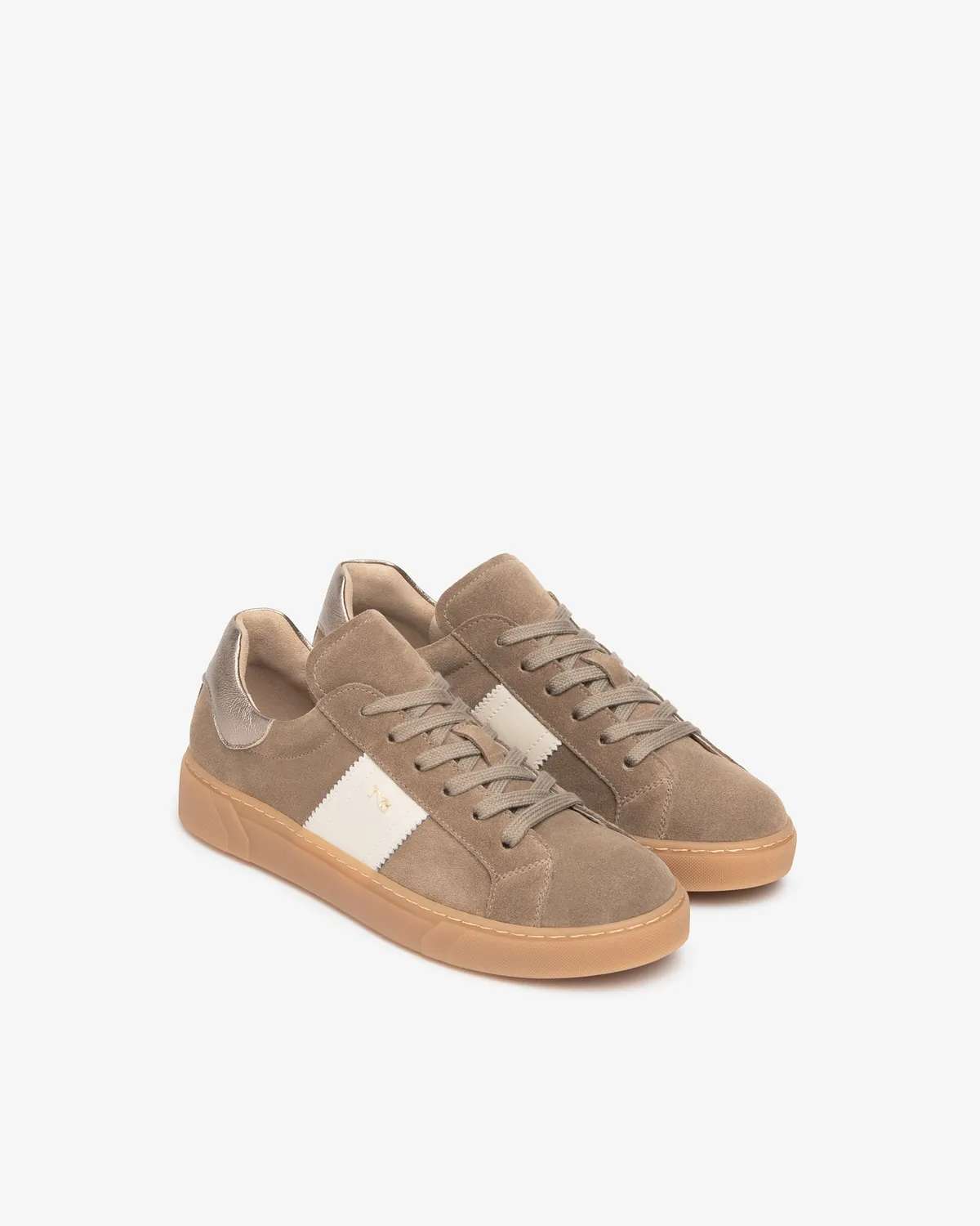 NeroGiardini sneakers piele dama cu piele intoarsa toamna