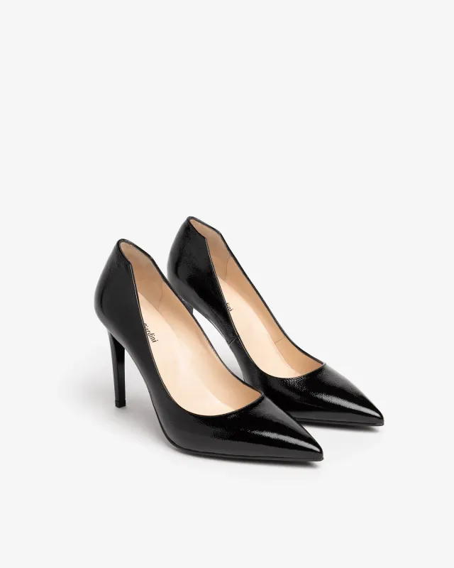 NeroGiardini pantofi damă lac decupați eleganți outlet