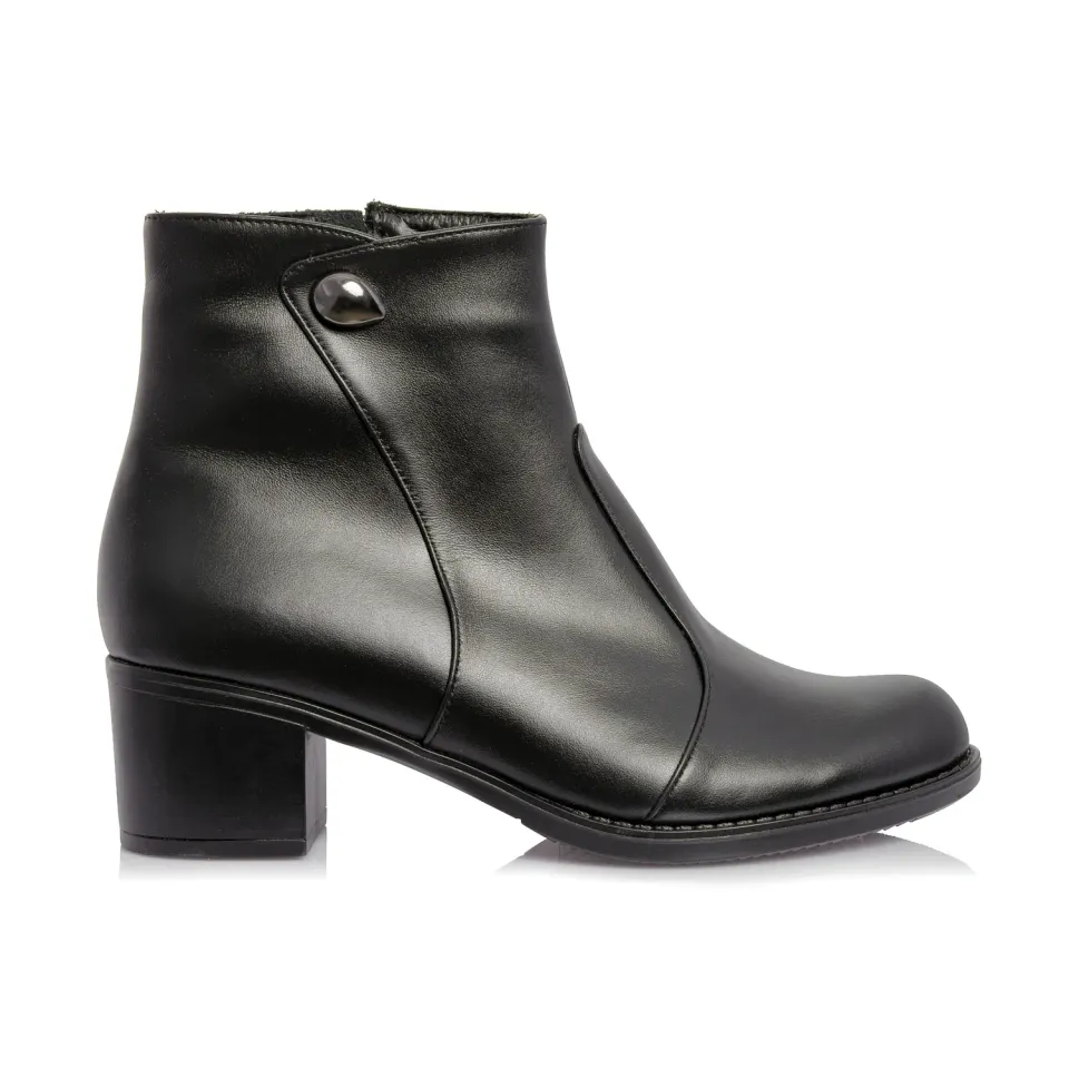 Catinca Shoes T54 NB ghete dama negru box piele naturala